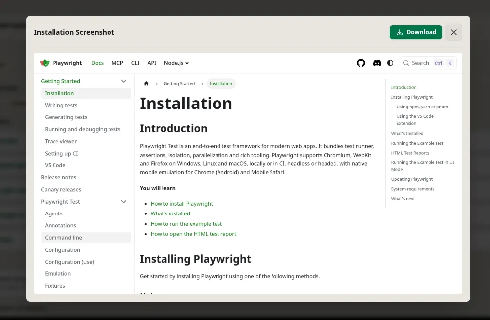 Screenshot Preview